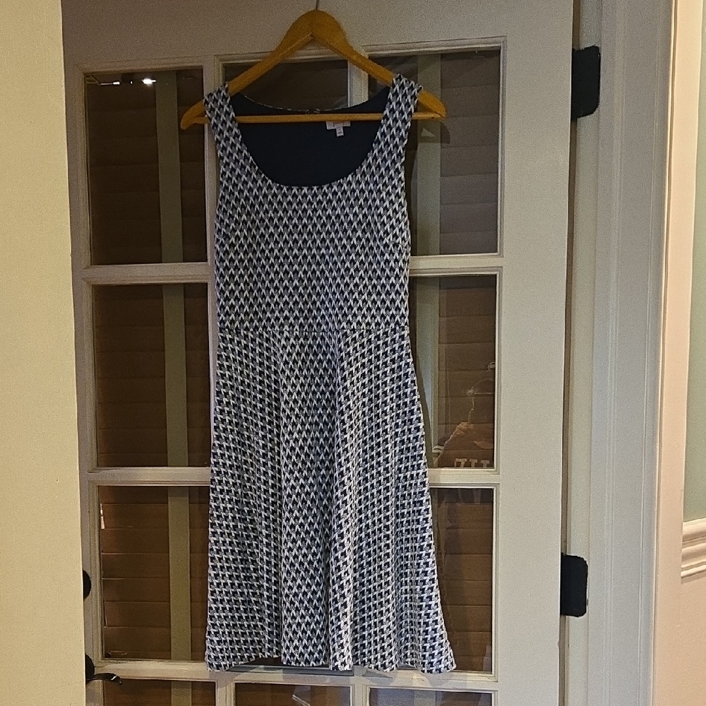 Pixley Blue and White Pleated Sundress